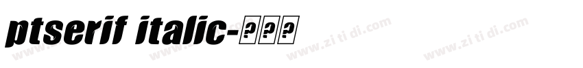 ptserif italic字体转换